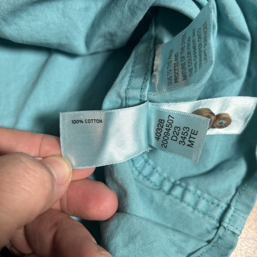 Duluth Trading Co Men's XL Duluth Untucked Great Lakes Washed Shirt Blue Comfort - Picture 5 of 6